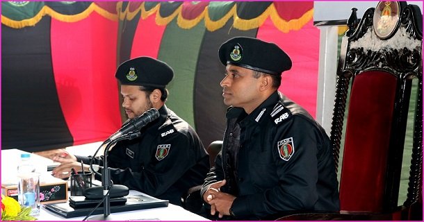 সিরাজগঞ্জে কর্মরত সাংবাদিকদের সাথে র‍্যাব-১২এর নবাগত ক্যাম্প