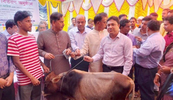 সিরাজগঞ্জে সুফলভোগীদের মাঝে বাড়ন্ত ষাড় বাছুর বিতরণে আজিজ এমপি সিরাজগঞ্জে সুফলভোগীদের মাঝে বাড়ন্ত ষাড় বাছুর বিতরণে আজিজ এমপি