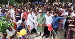 সলঙ্গায় কমিউনিটি ক্লিনিকের শুভ উদ্বোধন করেন তানভীর এমপি