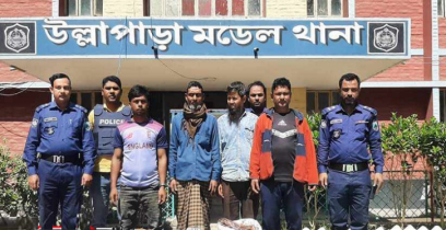 উল্লাপাড়ায় ট্রান্সফরমারের যন্ত্রাংশ সহ মাদক কারবারি আটক