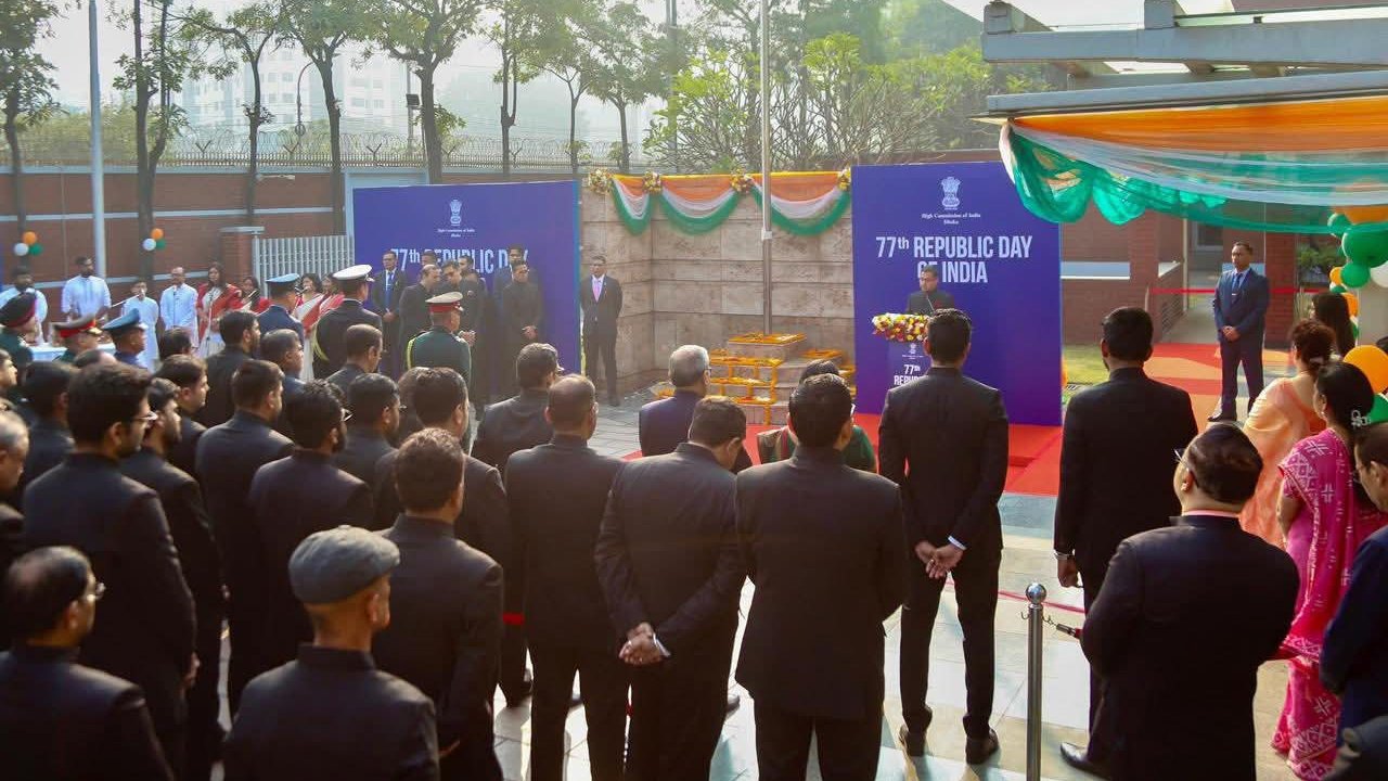 ঢাকায় ভারতের প্রজাতন্ত্র দিবস পালন