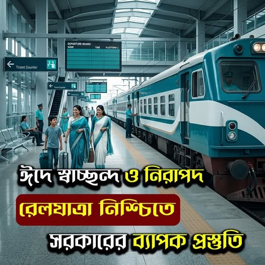 ঈদে স্বাচ্ছন্দে ও নিরাপদ রেলযাত্রা নিশ্চিতে সরকারের ব্যাপক প্রস্তুতি