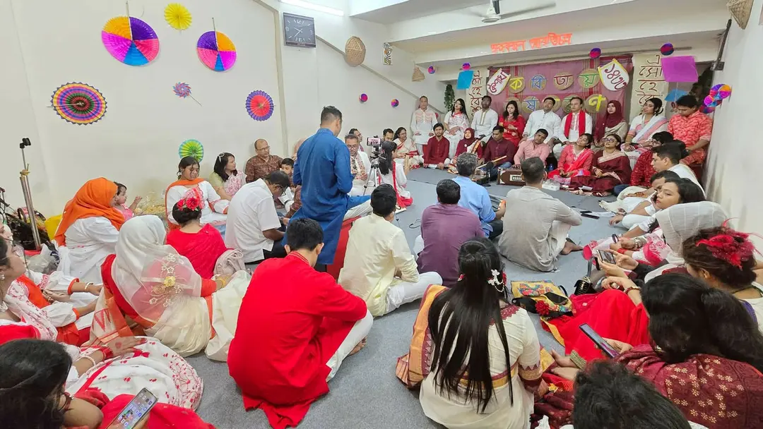 কবিতার রঙে নতুন বছরকে বরণ করল স্বরকল্পন আবৃত্তিচক্র